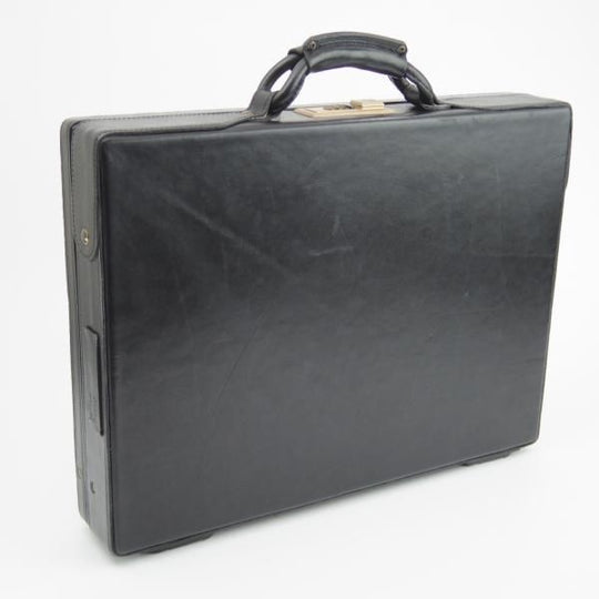 極上★(米)ハートマン/hartmann luggage【定価20万円以上★アタッシュケース/ベルティングレザー】メンズ レザー ビジネス バッグ/黒★N5264