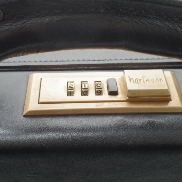 極上★(米)ハートマン/hartmann luggage【定価20万円以上★アタッシュケース/ベルティングレザー】メンズ レザー ビジネス バッグ/黒★N5264