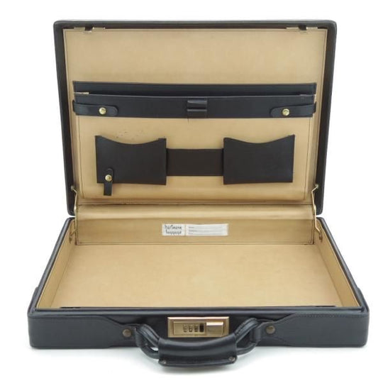 極上★(米)ハートマン/hartmann luggage【定価20万円以上★アタッシュケース/ベルティングレザー】メンズ レザー ビジネス バッグ/黒★N5264
