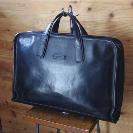 極上★ダニエル&ボブ【★バーニーズ ニューヨーク別注/BARNEYS NEWYORK】メンズ ビジネス レザー ブリーフ バッグ/黒/Daniel&Bob★N5267
