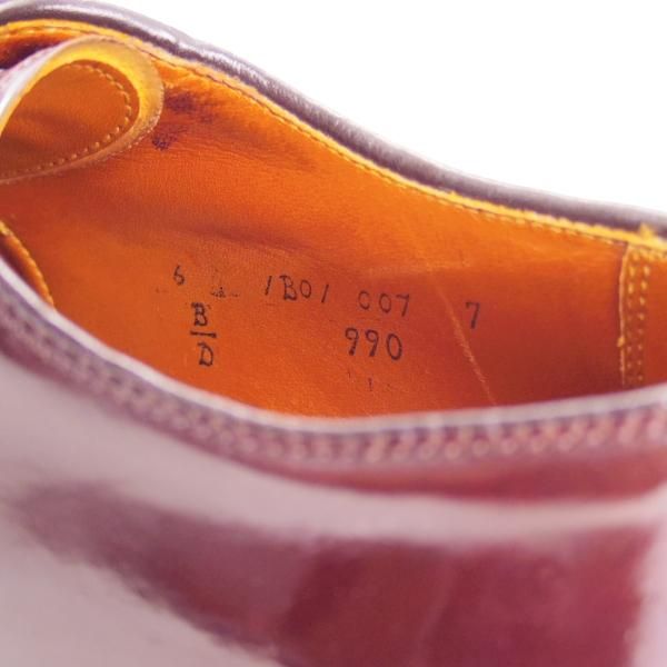 極上★オールデン 6D【定価￥136,080-★コードバン/990/バリーラスト】バーガンディ/#8/赤茶/プレーントゥ/Alden★d072