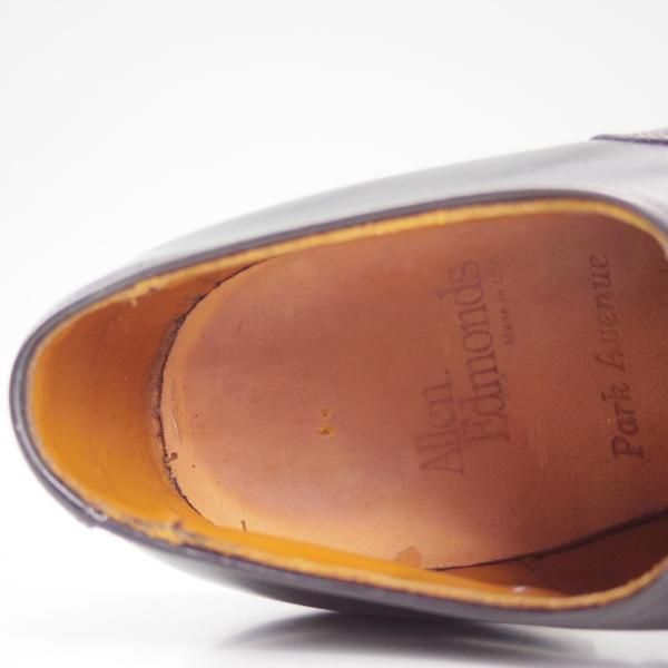極上★(米)アレンエドモンズ 6EEE【定価￥74,520-★パークアベニュー/Park Avenue】ストレートチップ/黒/カーフ/ALLEN EDMONDS★d074