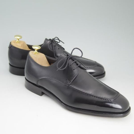 極美品★(英)グレンソン 8.5F【★グッドイヤーウェルテッド製法/TWEED】Uチップ/22383-01/カーフ/黒/GRENSON★d075