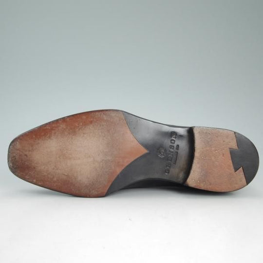 極美品★(英)グレンソン 8.5F【★グッドイヤーウェルテッド製法/TWEED】Uチップ/22383-01/カーフ/黒/GRENSON★d075