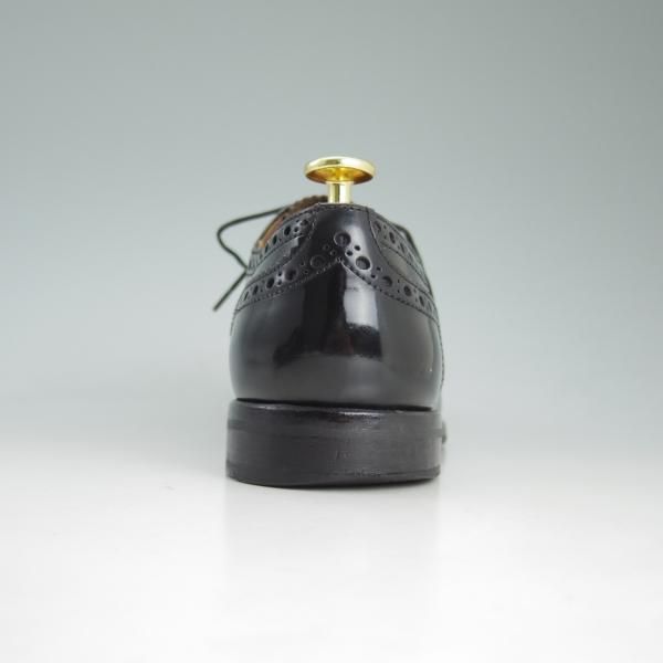 極上★チャーチ(レディース) SIZE 37【★バーウッド/BURWOOD WG】ポリッシュドバインダーカーフ/フルブローグ/黒/Church's★d077