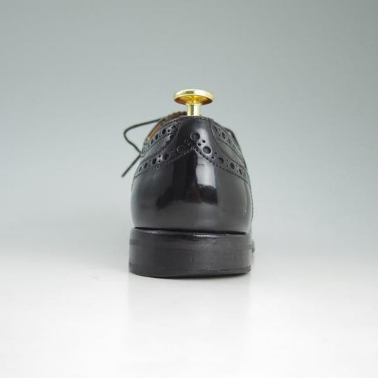 極上★チャーチ(レディース) SIZE 37【★バーウッド/BURWOOD WG】ポリッシュドバインダーカーフ/フルブローグ/黒/Church's★d077