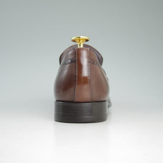 美品★(伊)サントーニ SIZE 5【★モンクストラップ】濃茶/9728/ウイングチップ/Santoni★d079