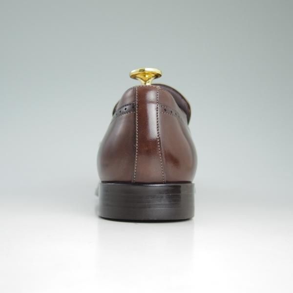 美品★(伊)サントーニ SIZE 5【★モンクストラップ】濃茶/9728/ウイングチップ/Santoni★d079
