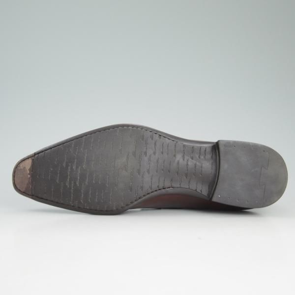 美品★(伊)サントーニ SIZE 5【★モンクストラップ】濃茶/9728/ウイングチップ/Santoni★d079