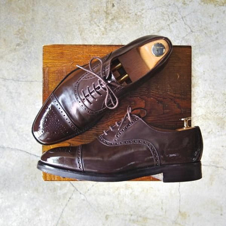 極上★(英)アルフレッドサージェント 6.5EX【★セミブローグ/MARSH】99ラスト/濃茶/サージェント/Alfred Sargent★d080