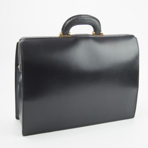 美品★三陽山長【定価￥324,000-★ダレスバッグ】黒/メンズ ビジネス バッグ/レザー ブリーフケース/SanyoYamacho★N5280