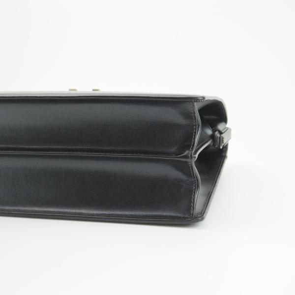 美品★アクアスキュータム/Aquascutum【★ダレスバッグ】メンズ ビジネス バッグ/レザー ブリーフケース/黒★N5281