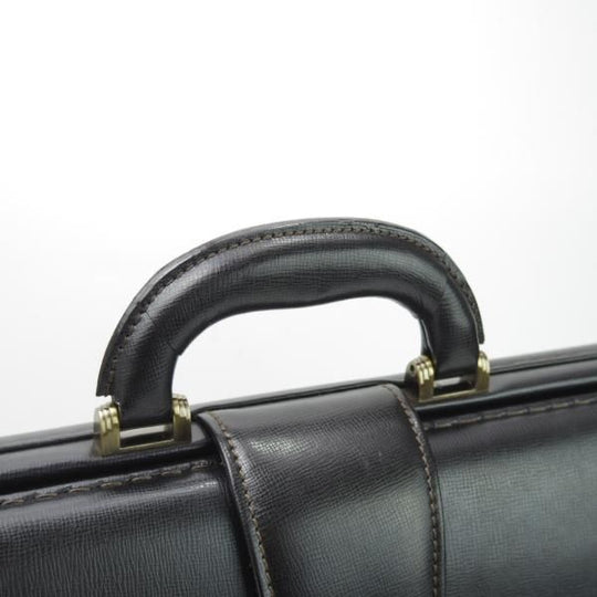 美品★アクアスキュータム/Aquascutum【★ダレスバッグ】メンズ ビジネス バッグ/レザー ブリーフケース/黒★N5281