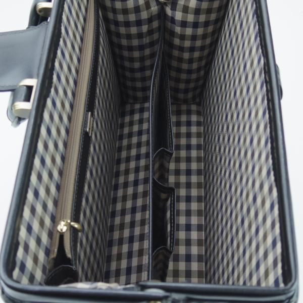 美品★アクアスキュータム/Aquascutum【★ダレスバッグ】メンズ ビジネス バッグ/レザー ブリーフケース/黒★N5281