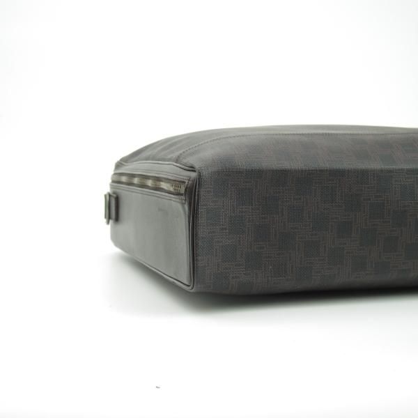 極上★(英)ダンヒル/dunhill【★ソフトアタッシュ/アタッシュケース】茶×黒/メンズ ビジネス バッグ★N5282
