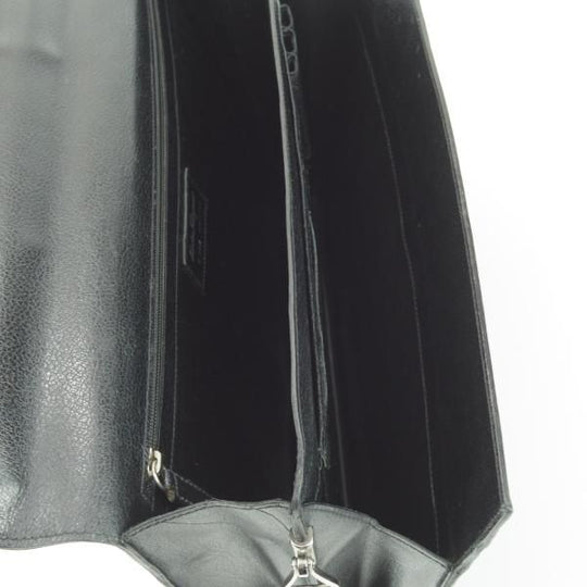極上★(伊)サルヴァトーレ・フェラガモ/Ferragamo【★レザー ブリーフケース】黒/メンズ ビジネス バッグ/Salvatore★N5283