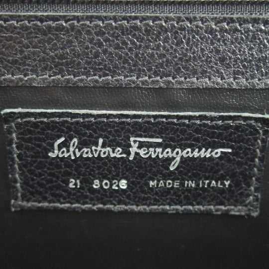 極上★(伊)サルヴァトーレ・フェラガモ/Ferragamo【★レザー ブリーフケース】黒/メンズ ビジネス バッグ/Salvatore★N5283