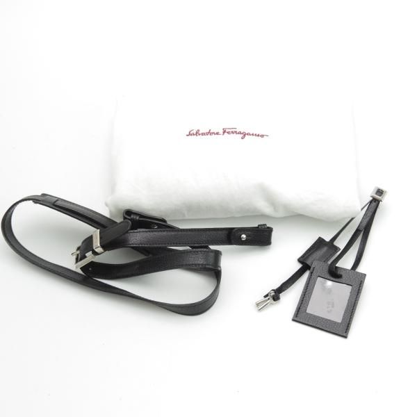 極上★(伊)サルヴァトーレ・フェラガモ/Ferragamo【★レザー ブリーフケース】黒/メンズ ビジネス バッグ/Salvatore★N5283