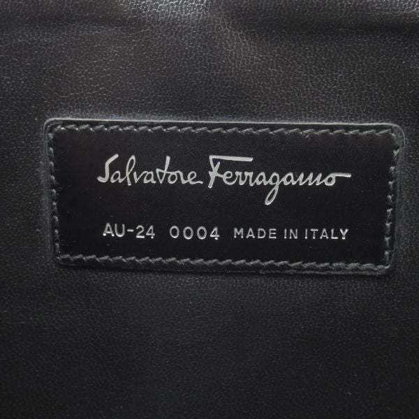 美品★(伊)サルヴァトーレ・フェラガモ/Ferragamo【★ドキュメントメース/クラッチバッグ】レザー 黒/メンズ&レディース/Salvatore★N5284