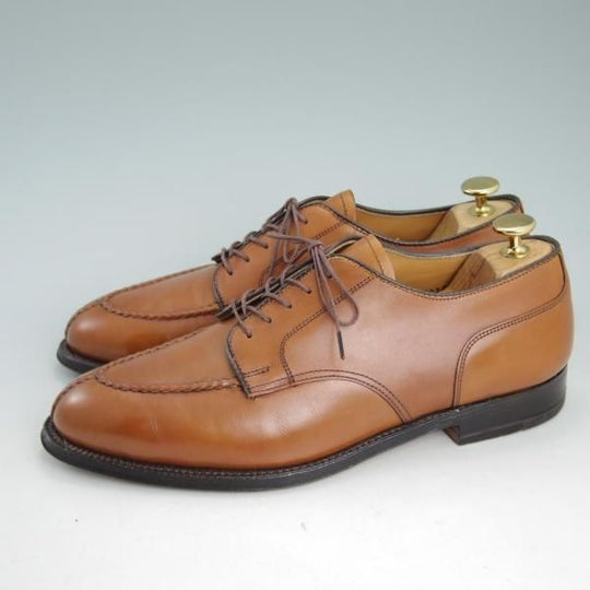 美品★オールデン 7.5E【★NST/ノルウィージャンフロント/962】アバディーンラスト/茶/スプリットトゥ/カーフ/Vチップ/Alden★d085