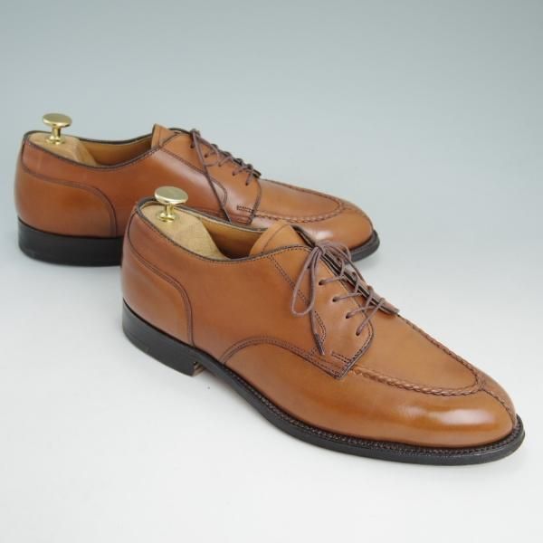 美品★オールデン 7.5E【★NST/ノルウィージャンフロント/962】アバディーンラスト/茶/スプリットトゥ/カーフ/Vチップ/Alden★d085