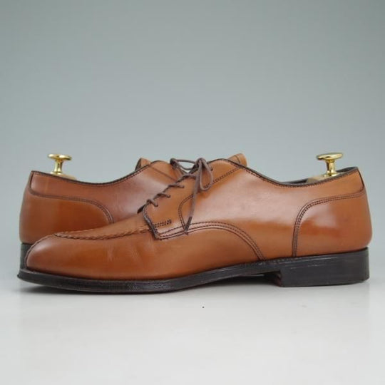 美品★オールデン 7.5E【★NST/ノルウィージャンフロント/962】アバディーンラスト/茶/スプリットトゥ/カーフ/Vチップ/Alden★d085