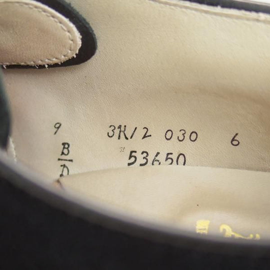 美品★オールデン 9D【貴重★タンカーOX/ミリタリーラスト/53650】スエード/黒/Uチップ/Alden★d086
