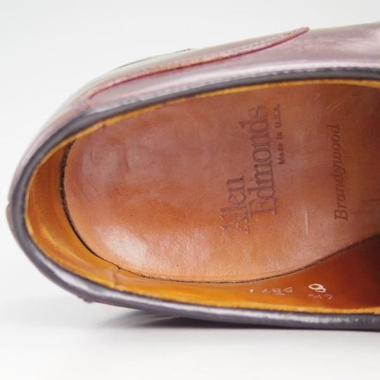 極上★(米)アレンエドモンズ 6.5E【貴重★ブラウン系コードバン/Brandywood】Uチップ/ALLEN EDMONDS★d087