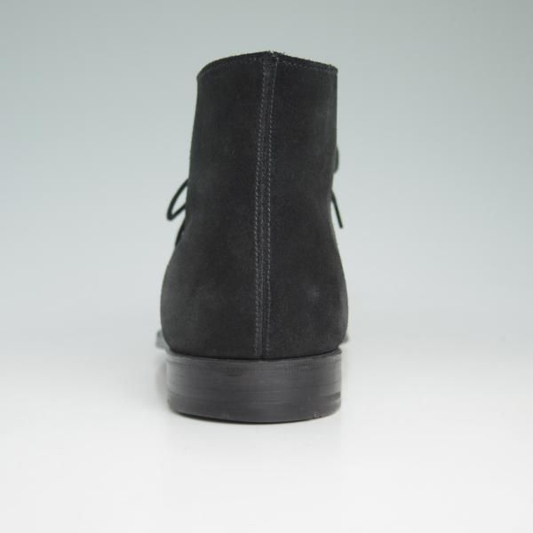 美品★クロケット&ジョーンズ 7.5E【定番★テットベリー/TETBURY/348ラスト】チャッカブーツ/スエード/黒/Crockett&Jones★d090