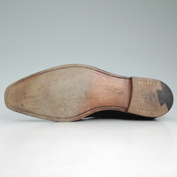 美品★クロケット&ジョーンズ 7.5E【定番★テットベリー/TETBURY/348ラスト】チャッカブーツ/スエード/黒/Crockett&Jones★d090