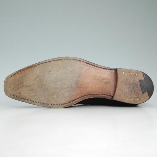 美品★クロケット&ジョーンズ 7.5E【定番★テットベリー/TETBURY/348ラスト】チャッカブーツ/スエード/黒/Crockett&Jones★d090