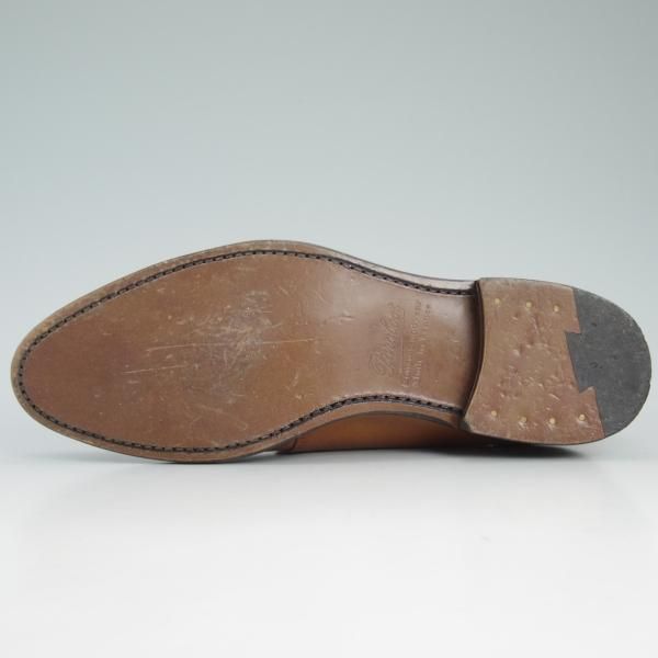 ほぼ未使用★パラブーツ SIZE 6.5【希少★レザーソールのダブルモンク】茶/カーフ/メンズ/Paraboot★d092