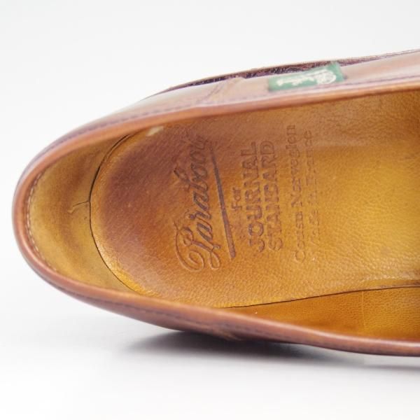極上★パラブーツ SIZE 6.5【貴重★フォック仕様/ランス/JOURNAL STANDARD別注】ジャーナルスタンダード/カフェ/Paraboot★d093