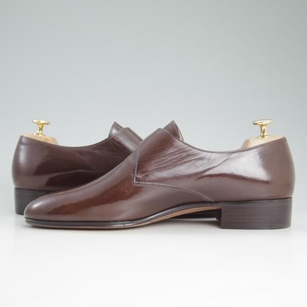 未使用★(伊)タニノクリスチー SIZE 7.5【貴重★デッドストック品/モンクストラップ】106504/カーフ/メンズ/濃茶/TANINO CRISCI★d096