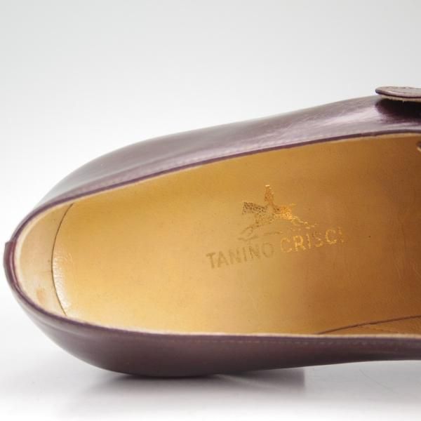未使用★(伊)タニノクリスチー SIZE 7.5【貴重★デッドストック品/モンクストラップ】106504/カーフ/メンズ/濃茶/TANINO CRISCI★d096