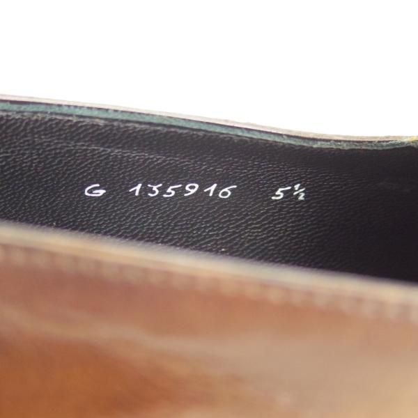 極美品★(伊)タニノクリスチー SIZE 5.5【定価17万円程度★最後期のコインローファー】135916/カーフ/メンズ/濃茶/TANINO CRISCI★d097