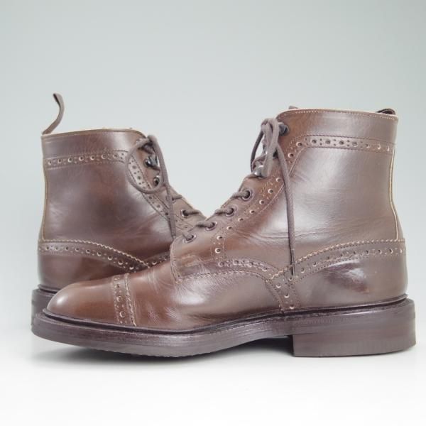 美品★トリッカーズ SIZE 6.5【★ダイナイトソール仕様/M7684】オイルドレザー/カントリーブーツ/濃茶/メンズ/Tricker's★d098