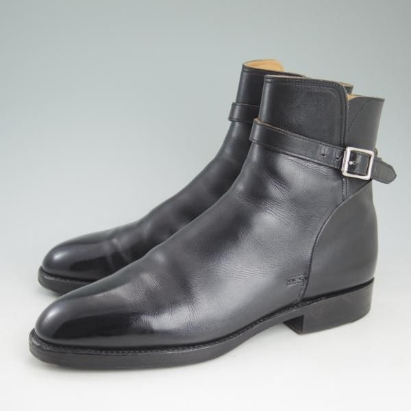 ★(英)シュナイダーブーツ UK8【定価￥172,800-★ユニオンワークス取扱/ジョッパーブーツ】52ラスト/カーフ/黒/Schnieder Boots★d099