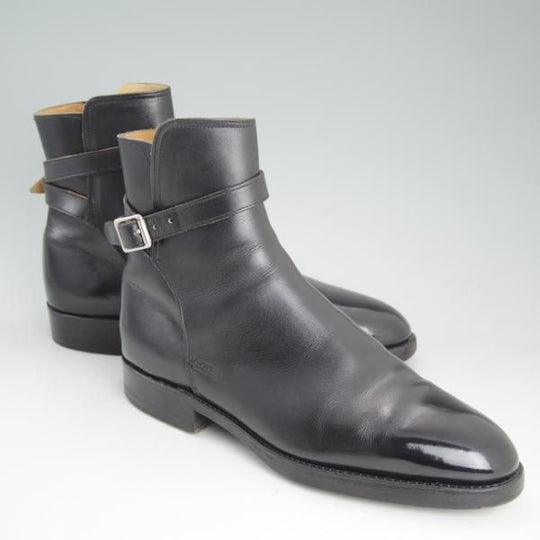 ★(英)シュナイダーブーツ UK8【定価￥172,800-★ユニオンワークス取扱/ジョッパーブーツ】52ラスト/カーフ/黒/Schnieder Boots★d099