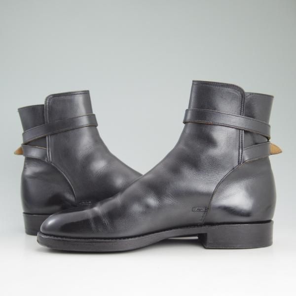 ★(英)シュナイダーブーツ UK8【定価￥172,800-★ユニオンワークス取扱/ジョッパーブーツ】52ラスト/カーフ/黒/Schnieder Boots★d099