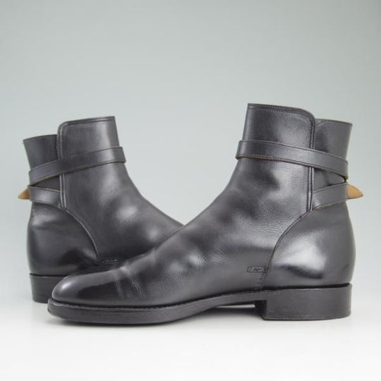 ★(英)シュナイダーブーツ UK8【定価￥172,800-★ユニオンワークス取扱/ジョッパーブーツ】52ラスト/カーフ/黒/Schnieder Boots★d099