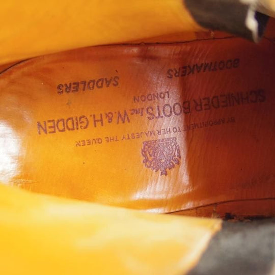 ★(英)シュナイダーブーツ UK8【定価￥172,800-★ユニオンワークス取扱/ジョッパーブーツ】52ラスト/カーフ/黒/Schnieder Boots★d099