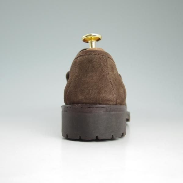 極美品★(伊)グッチ(レディース) 8B/サイズ38程度【★ビットローファー】スエード/スリッポン/101/6105/濃茶/GUCCI★d104