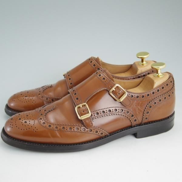 ★チャーチ(レディース) SIZE 37【★ダブルモンク/LANA R】ポリッシュドバインダーカーフ/サンダルウッド/Church's★d110