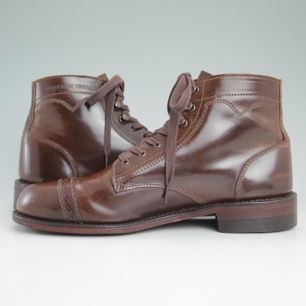 美品★(米)WOLVERINE/ウルヴァリン 8D【貴重★シガー色/コードバン/ホーウィン社】1000マイルブーツ/1000mile/horween★d112