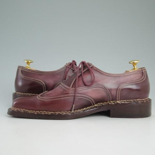 極美品★(伊)PERON&PERON SIZE 6.5【定価20万円以上★ノルベジェーゼ製法】ブラインドブローグ/赤茶/ペロン・エ・ペロン★d114