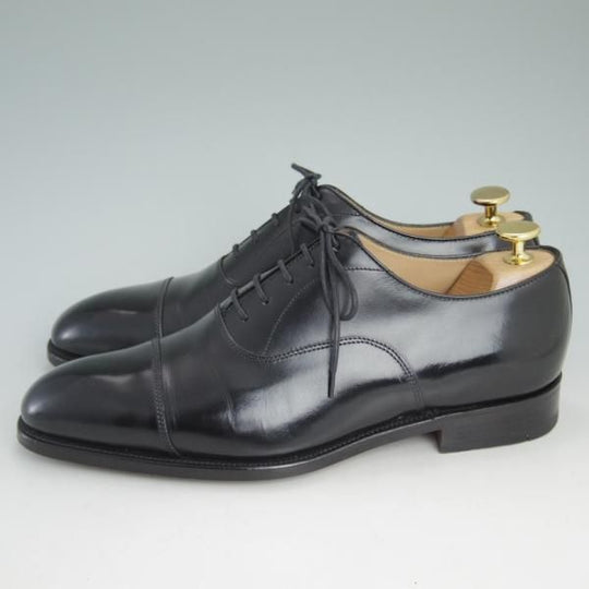 美品★(英)アルフレッドサージェント製 UK7【貴重★(仏)BOWEN別注/ボーウェン】ストレートチップ/カーフ/黒/Alfred Sargent★d115