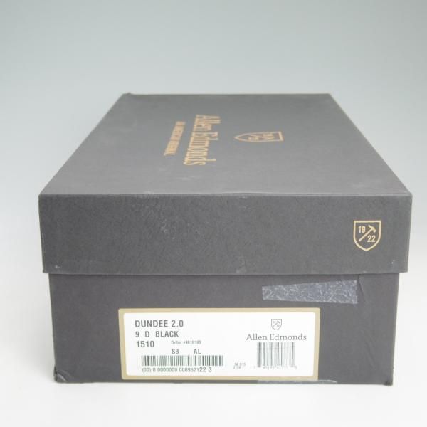 新品★(米)アレンエドモンズ 9D【★ダンディー/Dundee 2.0】チャッカブーツ/黒/カーフ/ALLEN EDMONDS★d117