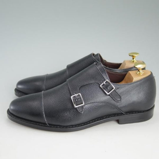 新品★(米)アレンエドモンズ 8D【定価￥135,000-★JA MORA 2.0】JOSEPH ABBOUD/ダブルモンク/グレインレザー/黒/ALLEN EDMONDS★d118