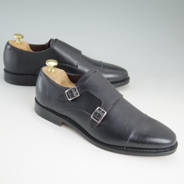 新品★(米)アレンエドモンズ 8D【定価￥135,000-★JA MORA 2.0】JOSEPH ABBOUD/ダブルモンク/グレインレザー/黒/ALLEN EDMONDS★d118